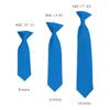 Romario Manzini Solid Color Boy's 14" Clip On Tie Age 7 to 10 Years Old (Peacock Blue) view 2