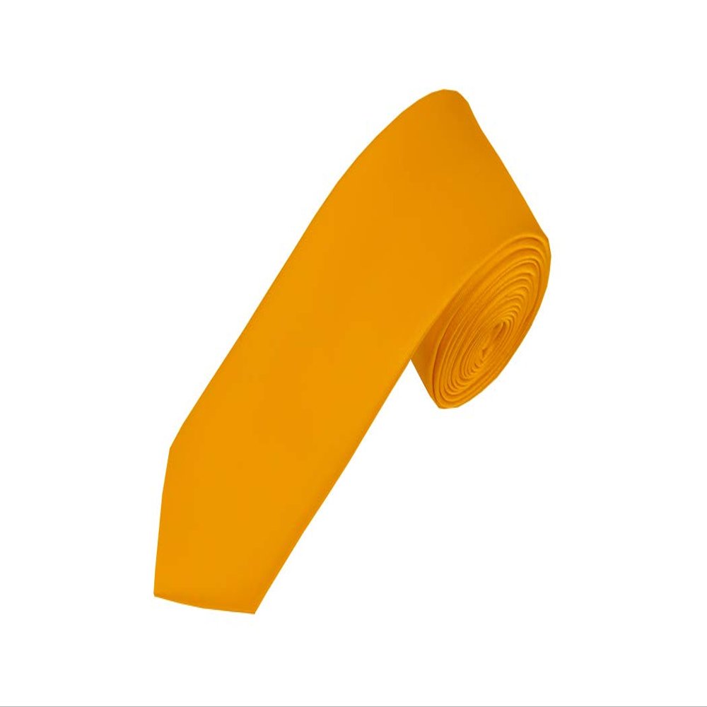 Romario Manzini Solid Color Boy's Necktie (Gold)