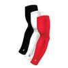 3 Arm Sleeves For Men Women Youth Sports - White Black Red Football Athletic Sleeve - Basketball Baseball Cycling Bowling Volleyball - Spf Cooling Sun Arms Protection When Driving - Elbow Bicep Relief view 1
