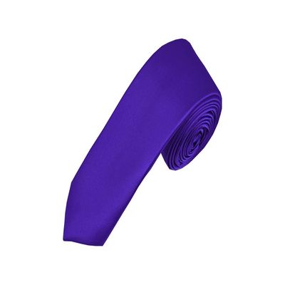 Romario Manzini Solid Color Boy's Necktie (Dark Purple)