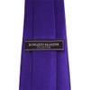 Romario Manzini Solid Color Boy's Necktie (Dark Purple) view 2