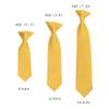 Romario Manzini Solid Color Boy's 14" Clip On Tie Age 7 to 10 Years Old (Honey Gold) view 2
