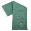 Mato & Hash Custom Embroidered Football Towels, Wholesale Football Cooling Towels - Ball on Grass - 10PK Hunter CE6900Football S2 view 1