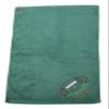 Mato & Hash Custom Embroidered Football Towels, Wholesale Football Cooling Towels - Ball on Grass - 10PK Hunter CE6900Football S2 view 2