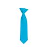 Romario Manzini Solid Color Boy's 11" Clip On Tie Age 3 to 6 Years Old (Turquoise) view 1