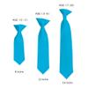 Romario Manzini Solid Color Boy's 11" Clip On Tie Age 3 to 6 Years Old (Turquoise) view 2