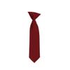 Romario Manzini Solid Color Boy's 11" Clip On Tie Age 3 to 6 Years Old (Burgundy) view 1