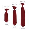 Romario Manzini Solid Color Boy's 11" Clip On Tie Age 3 to 6 Years Old (Burgundy) view 2