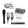 AGXGOLF Men's Left Hand XS Tour Stiff Flex, 2X-Tall +2 Inch Length Irons Set w/ # 4 & 5 Hybrids + Wide Sole 6, 7, 8 & 9 Irons, Pitching Wedge + Bonus Sand Wedge; Built in The USA! view 2