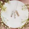 AJ's Collection Unity in Three with Crystal Birthstone Setting Personalized Charm Necklace. Customized Pendants with Names of Your Choice. Choose Up to 3 Birthstones, and 925 Chain. Gifts for Her view 4