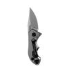 Zero Tolerance and Tim Galyean Pocketknife; 1.8 Inch Premium CPM 20CV Stainless Steel Blade, Carbon Fiber Front with Stonewashed Titanium Back Handle, Pocketclip, Made in The USA (0022) view 4