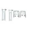 Sturdy Built (2) 8" Galvanized Vertical Bunk Bracket Kit for 3x3 Boat Trailer Cross Members view 2
