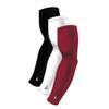 White Black Maroon Compression Sleeves For Sports - Basketball Baseball Football Cycling Softball Bowling - Spf Sun Protective Sleeve for Arms - Tattoo Cover Up Protector - Bicep Elbow Pain Relief view 1