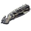 ASR Outdoor Clip Point Blade Pocket Knife 5 Inch Window Punch Military Men view 2