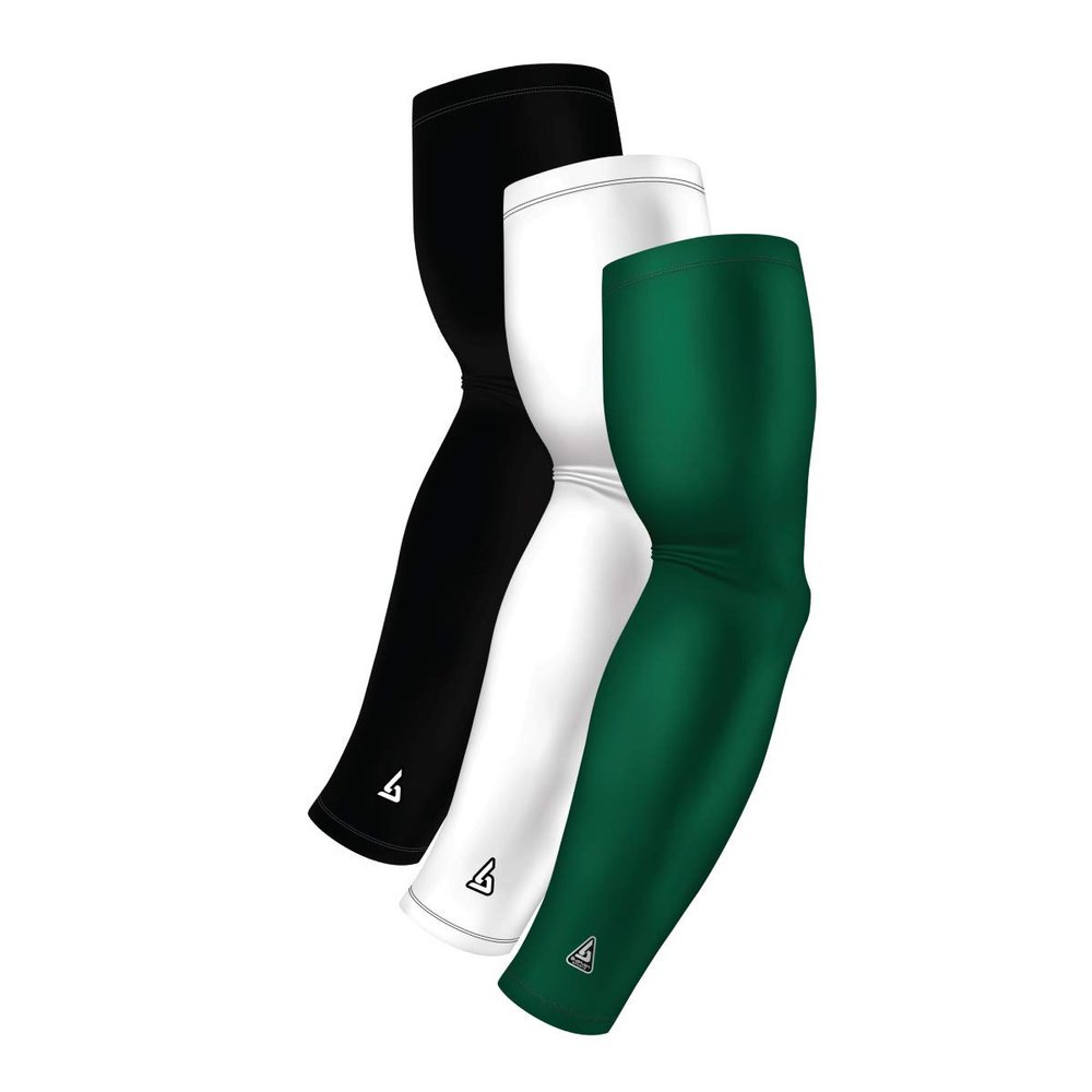 5 Athletic Shooter Sleeves - Basketball Football Baseball Arm Sleeve Pack - Sports Accessories - Driving UV Protection for Arms - Bicep Elbow Forearm Compression Brace For Support