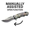 ASR Outdoor Clip Point Blade Pocket Knife 5 Inch Window Punch Military Men view 3