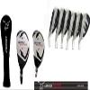 AGXGOLF Men's Left Hand XS Tour Stiff Flex, Cadet Length Irons Set w/ # 4 & 5 Hybrids + Wide Sole 6, 7, 8 & 9 Irons, Pitching Wedge + Bonus Sand Wedge; USA Built view 1