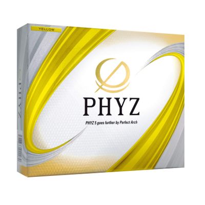 Bridgestone 19PHYZ Golf Balls, Yellow, 12 Balls