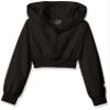 Soffe Big Girl's Squad Zip Hood Outerwear, Black, Medium view 1