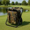 Voyager Tools Lightweight Backpack Stool Portable Camping Chair & Cooler Pack Combo Golf Chair view 2