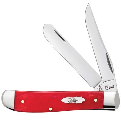 Case Cutlery Mini Trapper Dark Red Bone