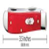 Case Cutlery Mini Trapper Dark Red Bone view 2