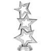 Crown Awards Silver Star Trophies with Custom Engraving, 6" Personalized Three Stars Award Trophy On Black Base 10 Pack view 2