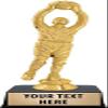 Crown Awards Soccer Trophies with Custom Engraving, 6" Personalized Soccer Goalie Male Trophy On Black Base 10 Pack view 1