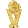 Crown Awards Racing Trophies with Custom Engraving, 6" Personalized Gold Fireball Racing Tire Trophy On Black Base 10 Pack view 2