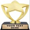 Crown Awards Gold Star Trophies with Custom Engraving, 7" Personalized Shiny Gold Achievement Star Trophy On Black Base 10 Pack view 1