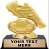 Crown Awards Soccer Trophies with Custom Engraving, 6" Personalized Gold Soccer Ball and Cleat Trophy On Black Base 10 Pack view 1