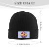 Blueberry Cupcake Beanie Hat for Men Women Winter Warm Knit Hats Ski Hat Skull Cap Black view 3