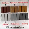 2003 Sea Ray 185 Bow Rider Swim Platform Pad 1/4" 6mm Boat EVA Teak Decking (Dark Brown with Black Lines) view 2