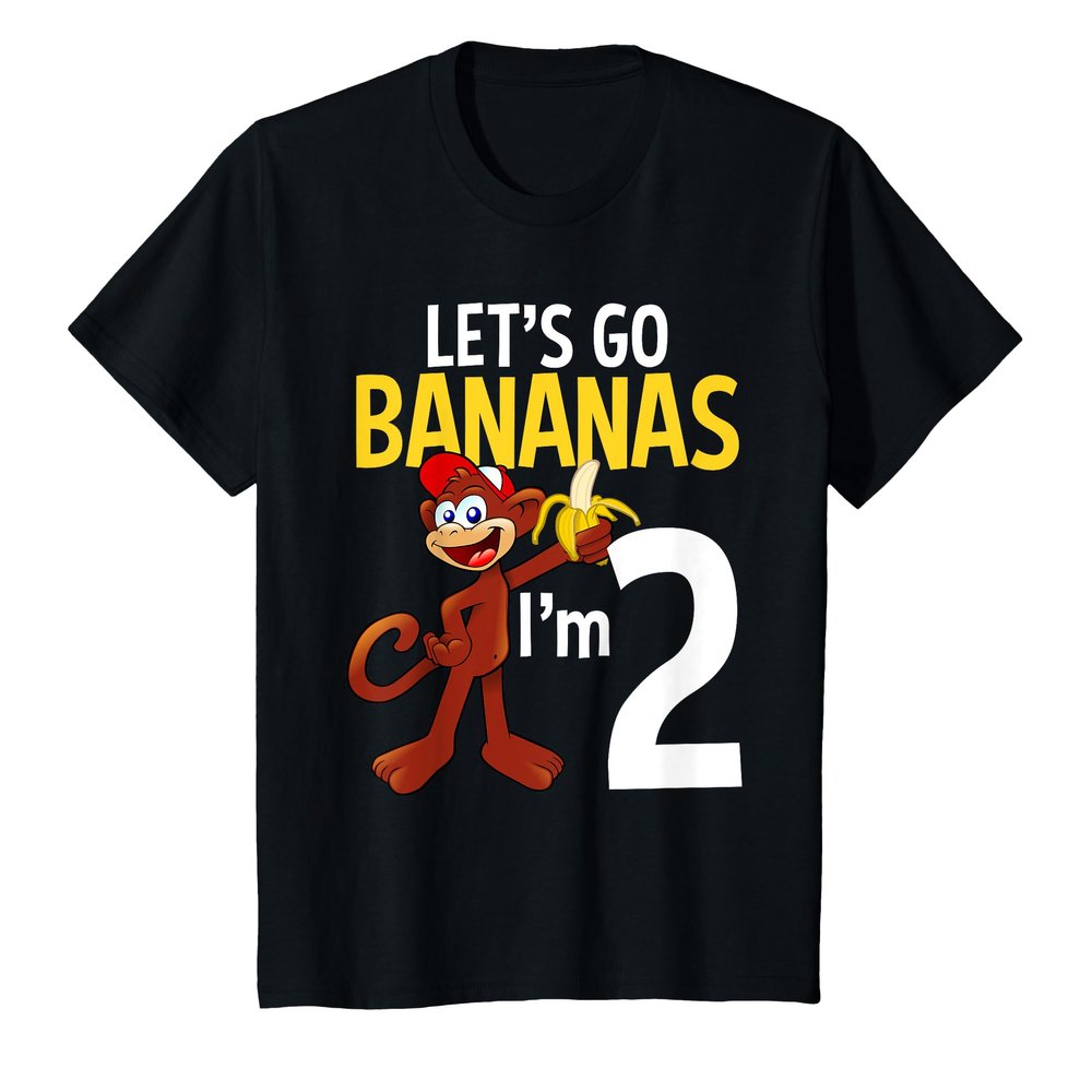 2 Year Old Monkey Birthday Party Zoo Animal Theme 2nd Gift T-Shirt