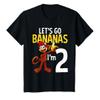2 Year Old Monkey Birthday Party Zoo Animal Theme 2nd Gift T-Shirt view 1
