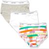 Calvin Klein Kids Girls' Modern Cotton Hipster Underwear 3-Pack, Ck Fragment Print/White/Heather Grey, Small view 1