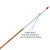 BLOODSPORT Timberwolf Bare Shaft Precise Durable Carbon Hunting Arrow for Compound Bow - 31" Length, .244" Standard-Diameter, .004" Straightness, 12 Pack, 400 Spine view 2