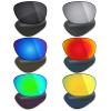 Mryok 6 Pairs Polarized Replacement Lenses for Oakley She's Unstoppable Sunglass - Stealth Black/Fire Red/Ice Blue/Silver Titanium/Emerald Green/24K Gold view 1