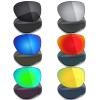 Mryok 6 Pairs Polarized Replacement Lenses for Oakley Overtime Sunglass - Stealth Black/Fire Red/Ice Blue/Silver Titanium/Emerald Green/24K Gold view 1