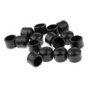 SM SunniMix Set 16 Rubber End Caps Replacement for 5/8 Inch Foosball Table Rods, Black view 1