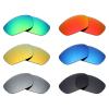 Mryok 6 Pairs Polarized Replacement Lenses for Wiley X Brick Sunglass - Stealth Black/Fire Red/Ice Blue/Silver Titanium/Emerald Green/24K Gold view 1