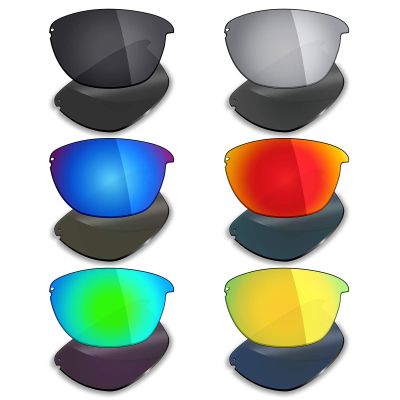 Mryok 6 Pairs Polarized Replacement Lenses for Oakley Unstoppable Sunglass - Stealth Black/Fire Red/Ice Blue/Silver Titanium/Emerald Green/24K Gold