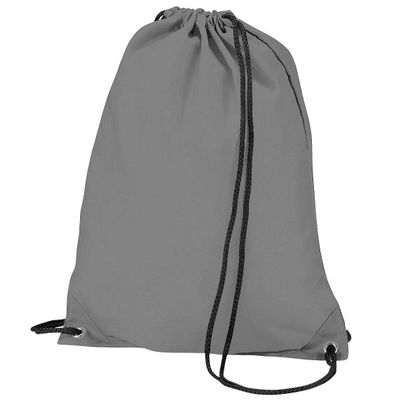 BagBase Budget Water Resistant Sports Gymsac Drawstring Bag (11L) (One Size) (Graphite Gray)