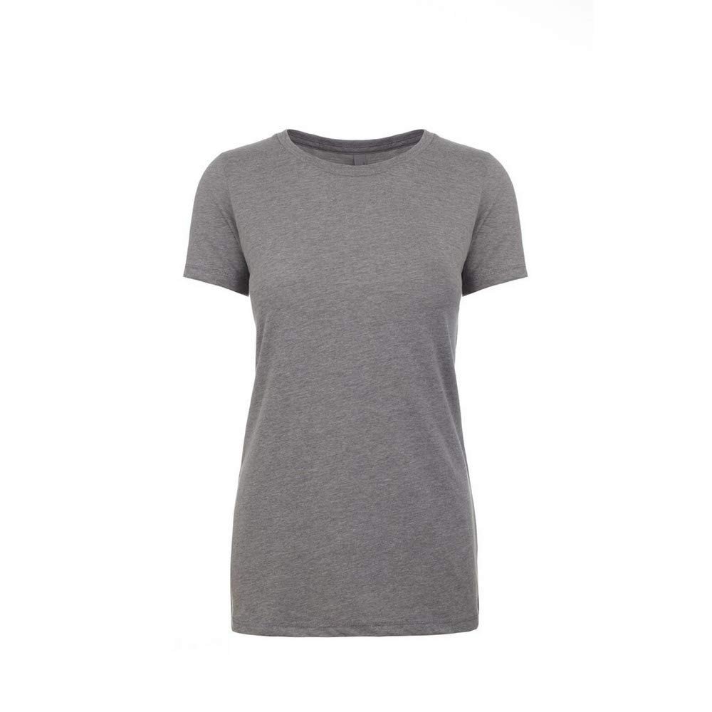Next Level Womens/Ladies CVC T-Shirt (XS) (Dark Heather Gray)