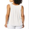 A. Byer Juniors V-Neck Tank Top, Blue Stripe Zipper, XL view 2