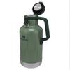 Stanley Classic Easy-Pour Growler 64 oz | Keeps Beer Cold or Coffee Hot | Leakproof Steel Lined Lid and Easy to Carry Handle | Insulated Stainless Steel | BPA-Free | Green view 3
