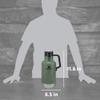 Stanley Classic Easy-Pour Growler 64 oz | Keeps Beer Cold or Coffee Hot | Leakproof Steel Lined Lid and Easy to Carry Handle | Insulated Stainless Steel | BPA-Free | Green view 4