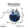 1-Person Camping Dish Table Set, Washable/Reusable Polypropylene Dinnerware Set for Camping and Outdoor Dining by Caddis Sports view 4