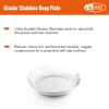 GSI Outdoors Glacier Stainless Steel Deep Plate | 8.5" Stainless Steel Plate for Camping, Cabin and Everyday Kitchen Tableware view 2