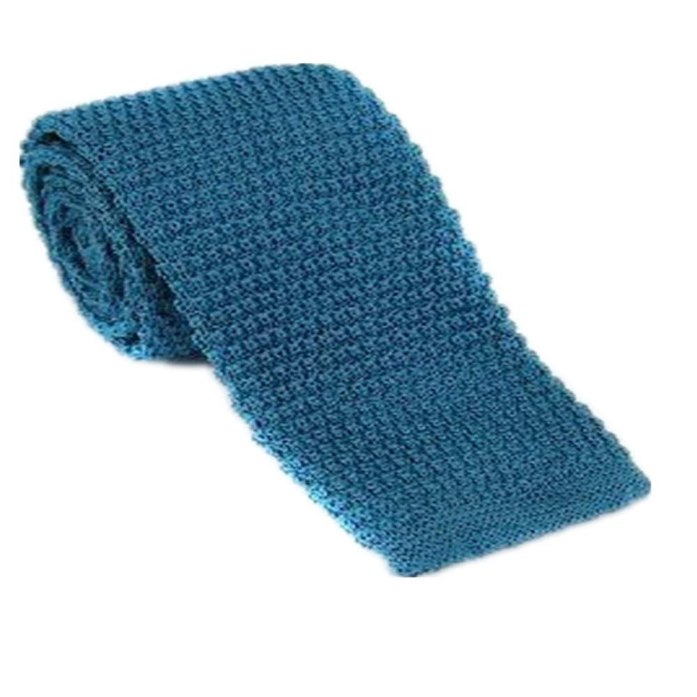 5cm Men's Slim Tie Knit Woven Neckwear Gift For Father's Day/Wedding/Party (C3 Teal)